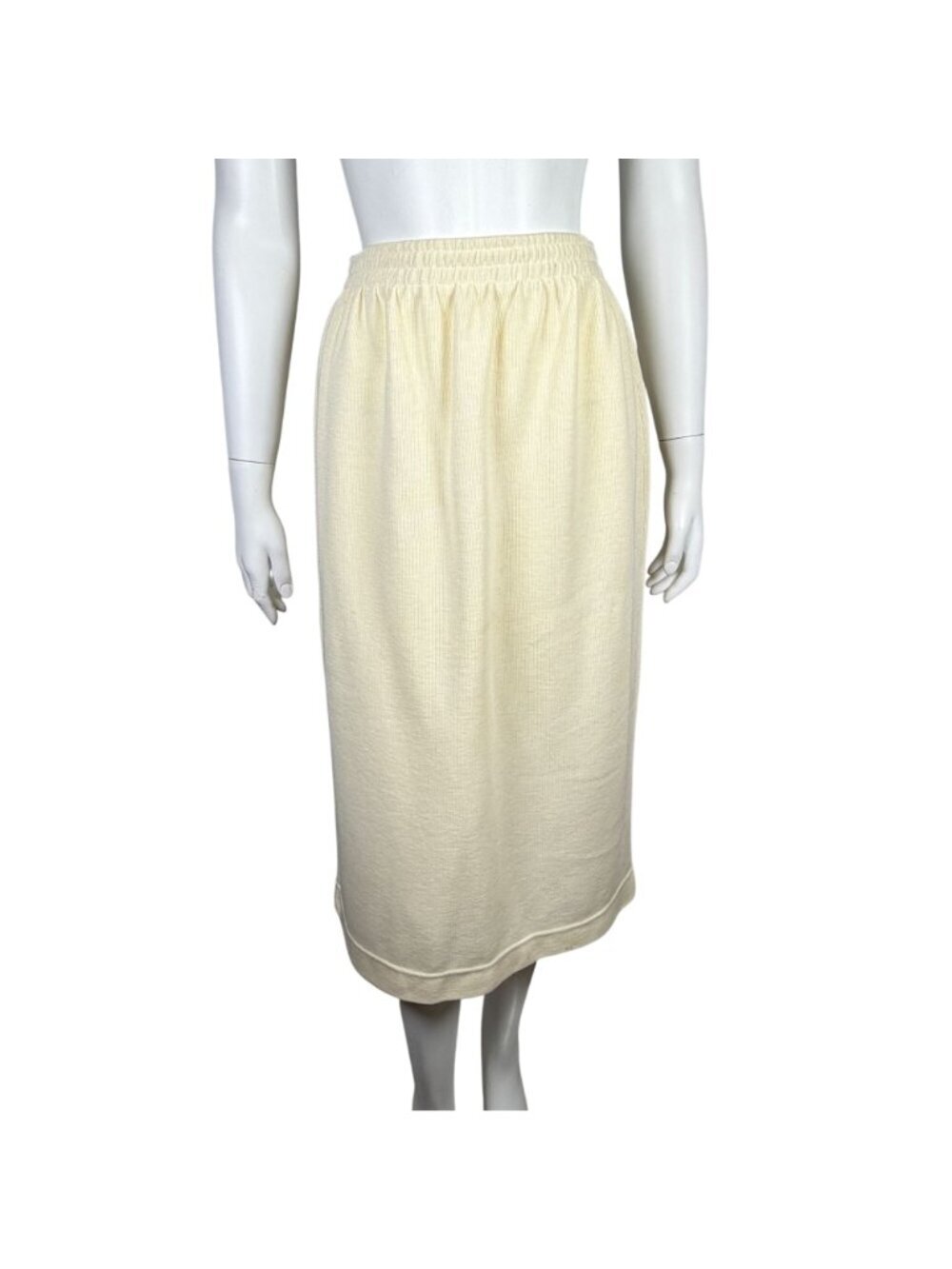 Vintage Knit Pencil Skirt Size M Company Collection Elastic Waist Made in USA